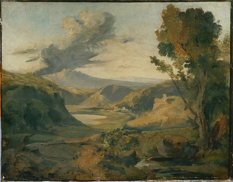 Paesaggio (Alvernia?) - Théodore Rousseau