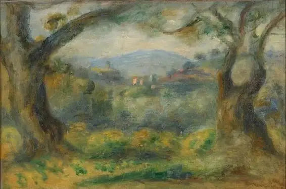 Paysage aux Collettes - Pierre-Auguste Renoir image 1 copie de tableau peinte à la main