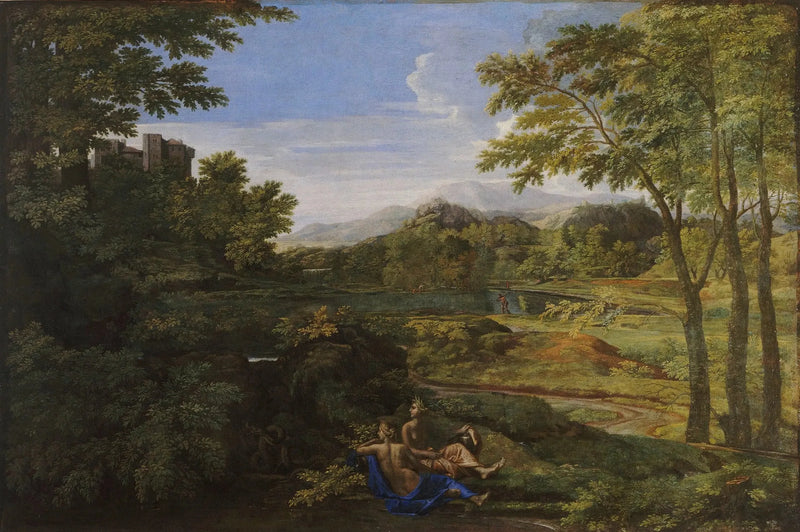Paesaggio con due ninfe - Nicolas Poussin