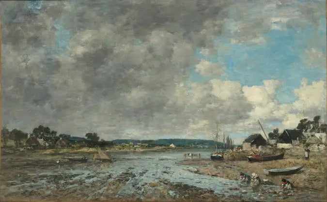 Paesaggio con lavandaie - Eugène Boudin