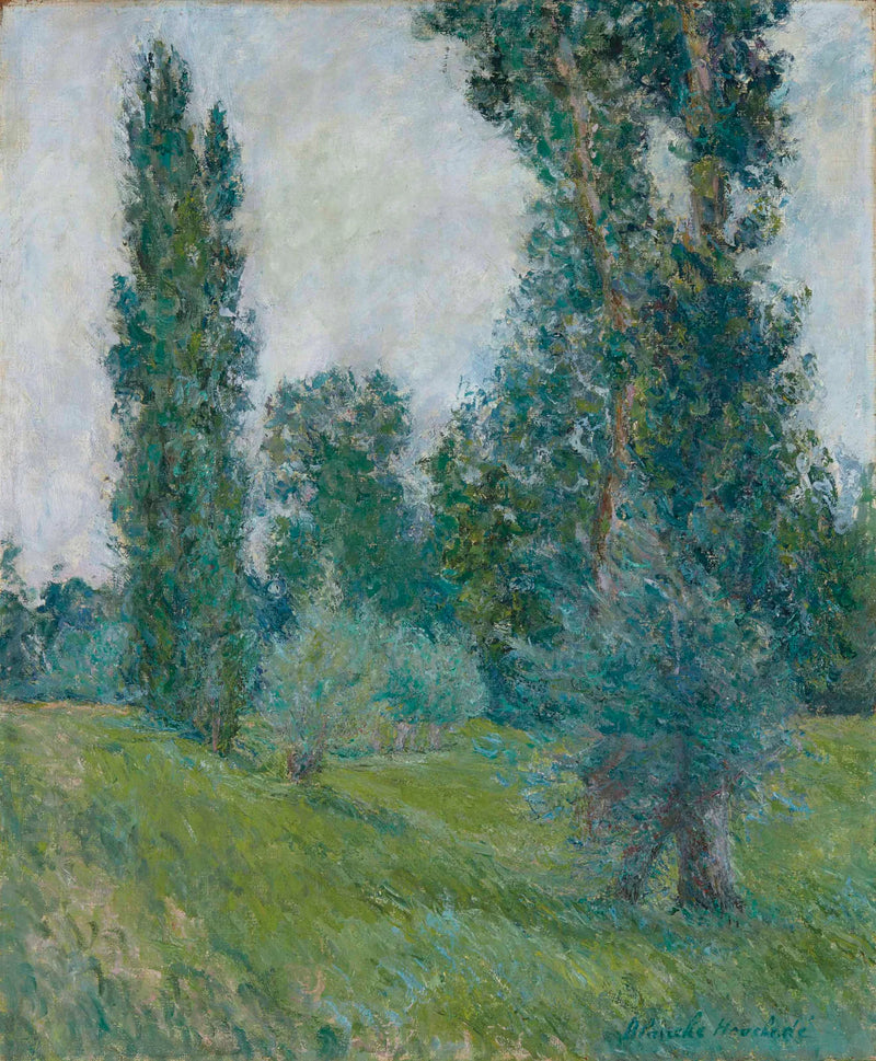 Paesaggio con pioppi a Giverny - Blanche Hoschedé Monet