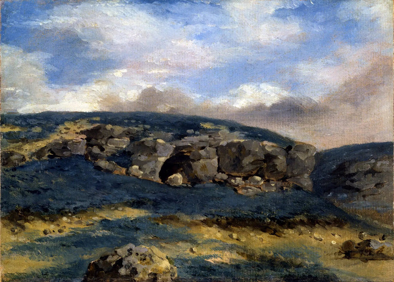 Paesaggio con rocce - Eugène Delacroix