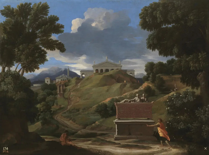 Paesaggio con rovine - Nicolas Poussin