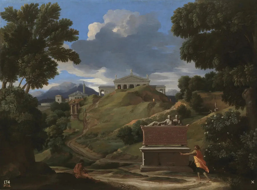 Paesaggio con rovine - Nicolas Poussin