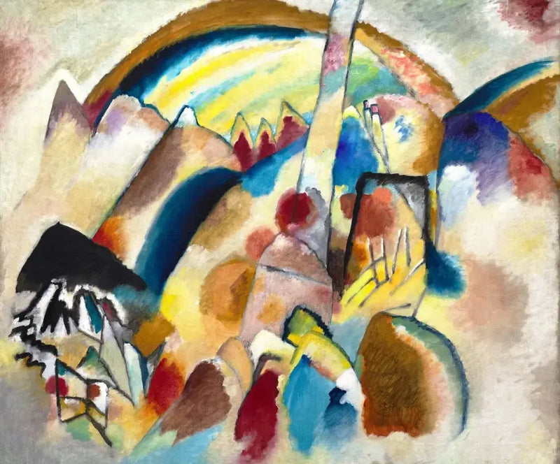 Paesaggio con macchie rosse, n° 2 - Vassily Kandinsky