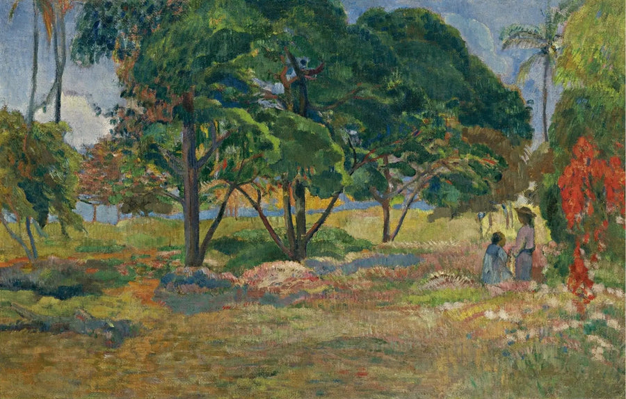 Paesaggio con tre alberi - Paul Gauguin