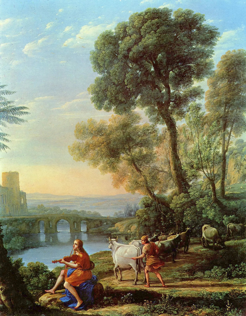 Paesaggio con Apollo che custodisce il gregge di Admeto - Claude Lorrain