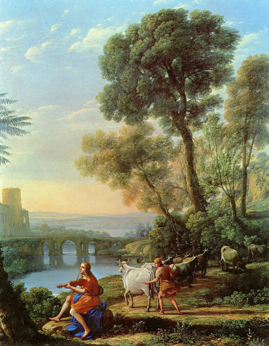 Paesaggio con Apollo che custodisce il gregge di Admeto - Claude Lorrain