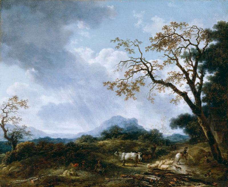 Paesaggio con pioggia passeggera - Jean-Honoré Fragonard