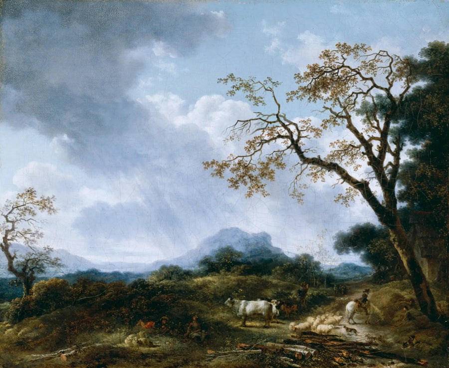 Paesaggio con pioggia passeggera - Jean-Honoré Fragonard