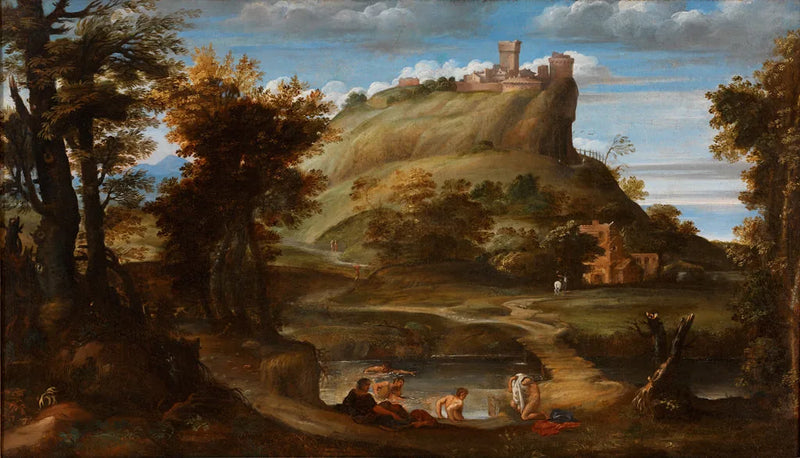 Paesaggio con bagnanti - Domenichino