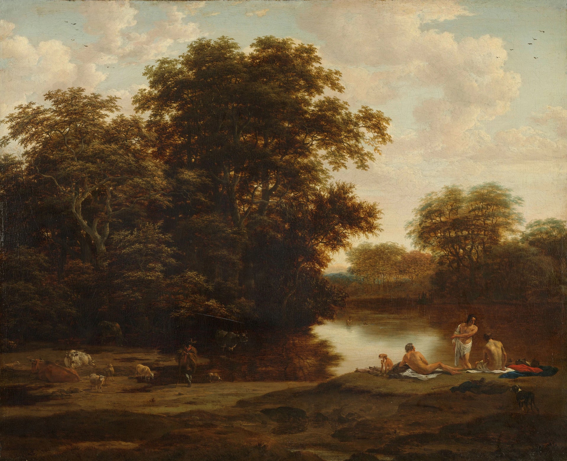 Paysage avec des baigneurs - Joris van der Haagen