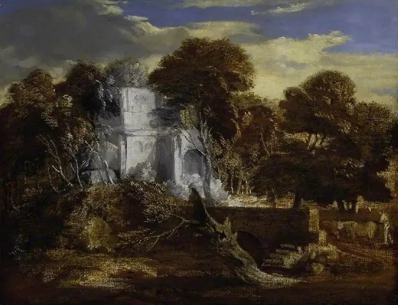 Paesaggio con pastore e mucche che attraversano un ponte - Thomas Gainsborough