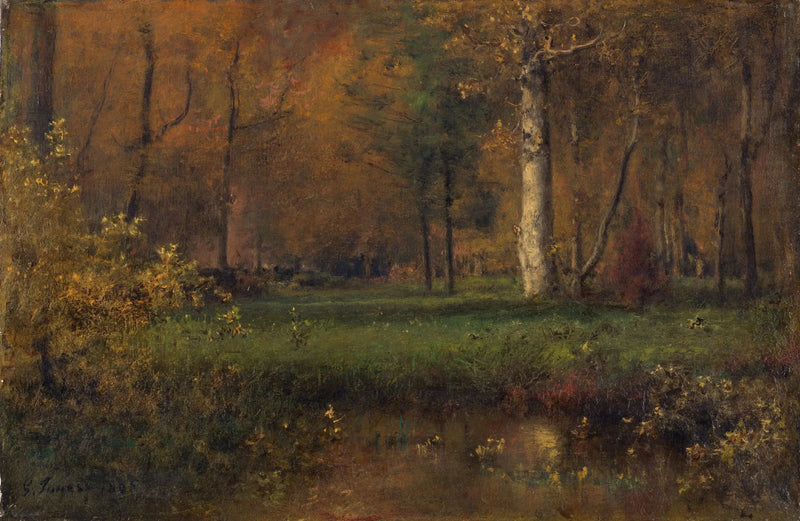 Paesaggio con cespuglio giallo - George Inness