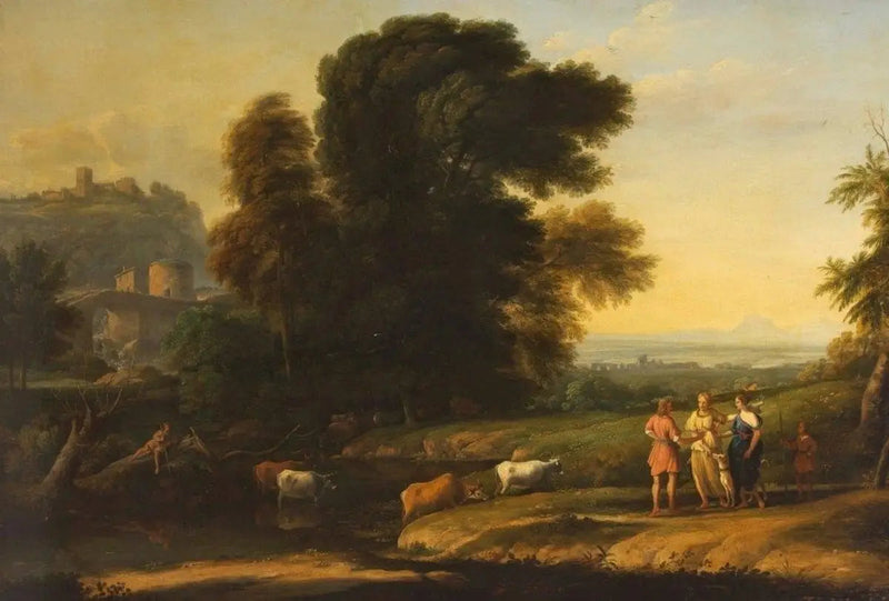 Paesaggio con Cefalo e Procris riuniti da Diana - Claude Lorrain