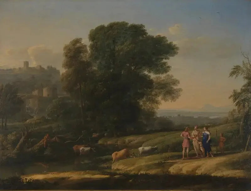 Paesaggio con Cefalo e Procris riuniti da Diana - Claude Lorrain