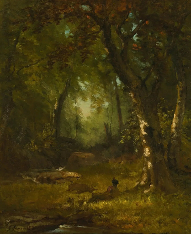 Paesaggio con cacciatore - George Inness