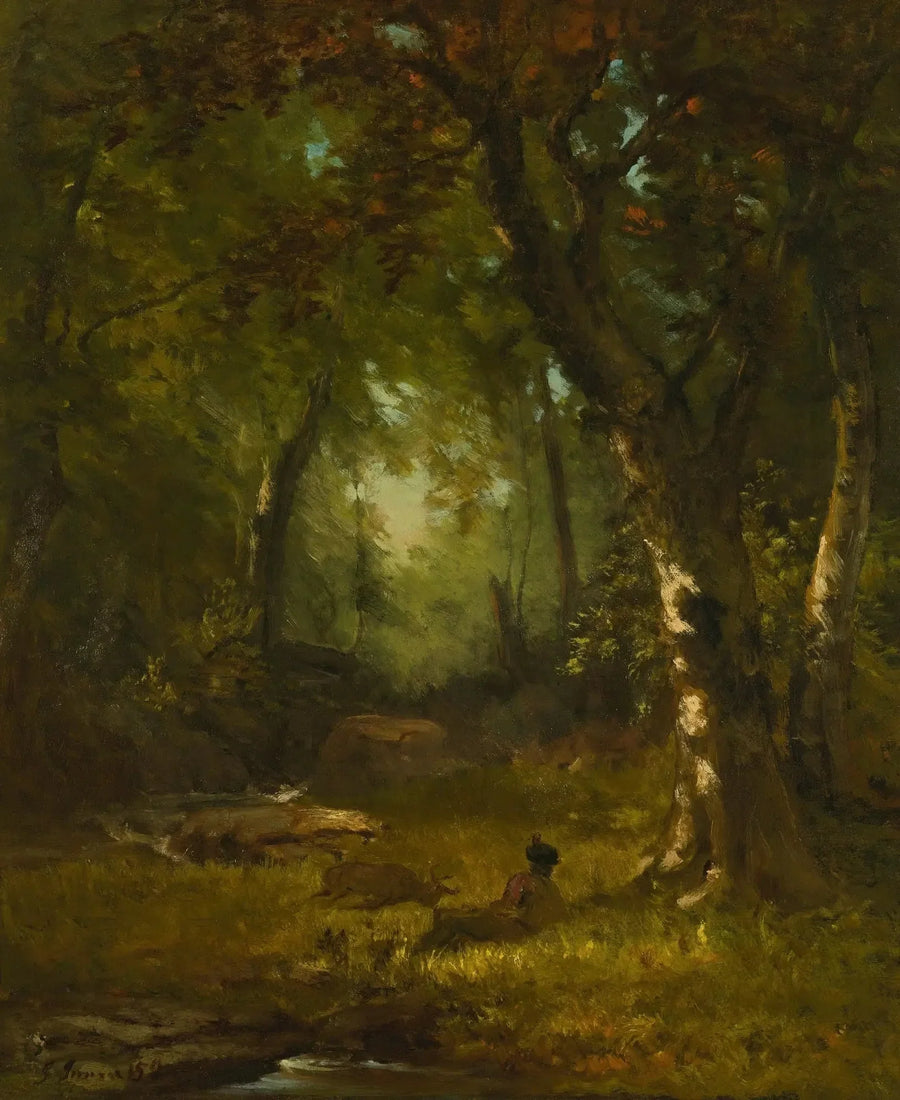 Paesaggio con cacciatore - George Inness