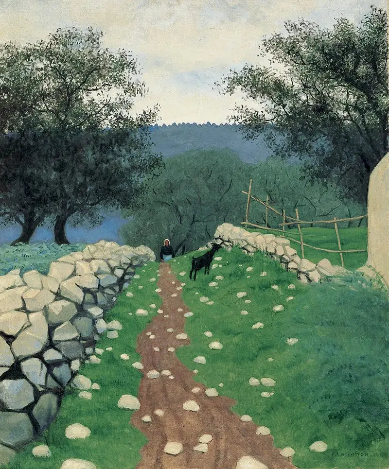 Paesaggio con capra, Vence - Félix Vallotton