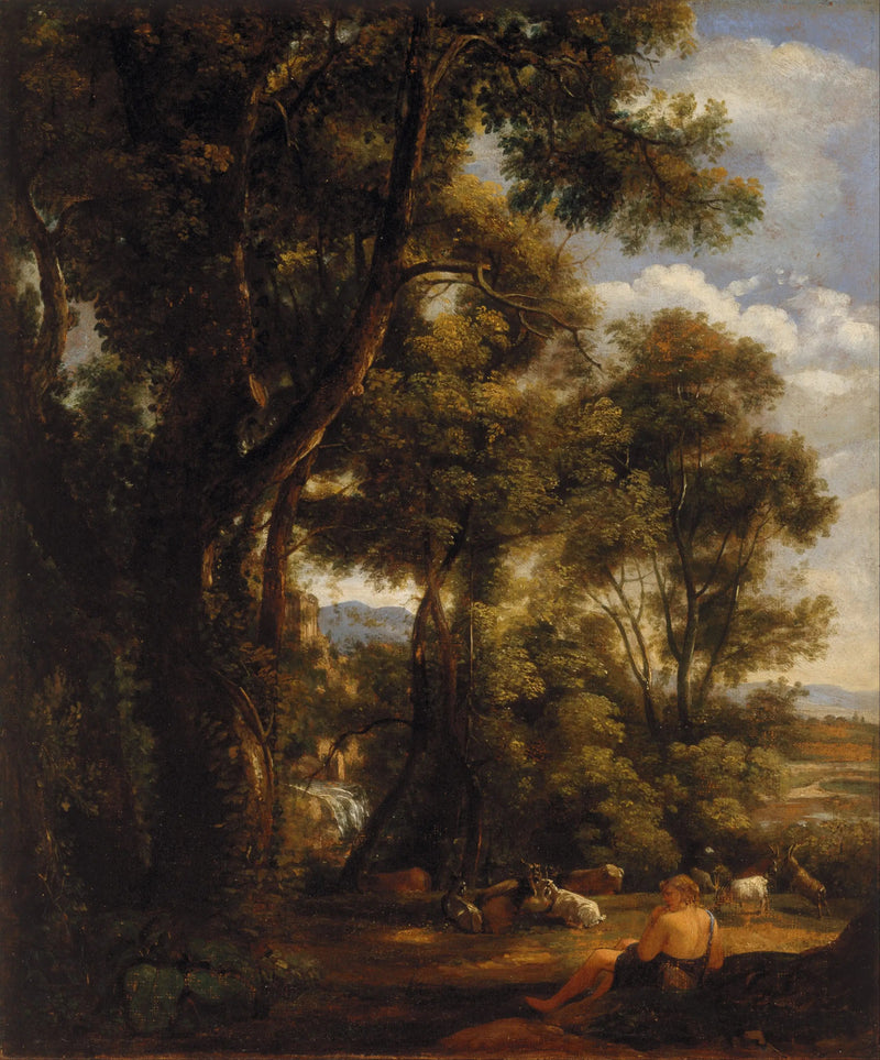 Paesaggio con capraio e capre (dopo Claude) - John Constable