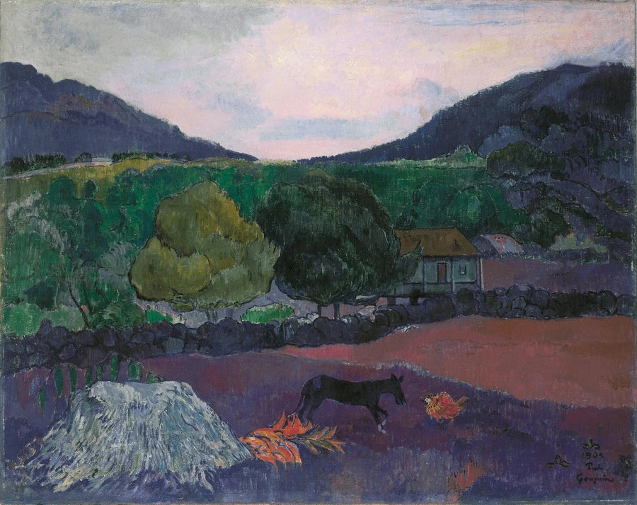 Paesaggio con cane - Paul Gauguin