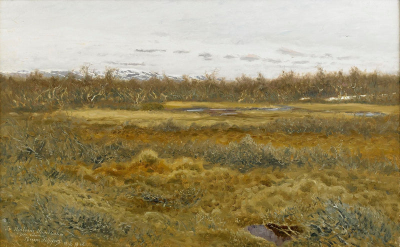 Paesaggio con collina - Bruno Liljefors