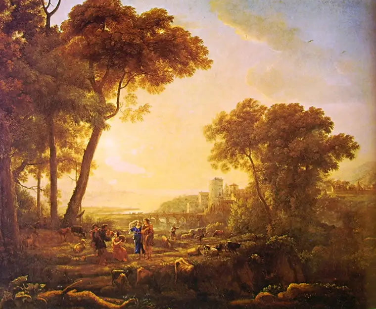 Paesaggio con pastori musicisti - Claude Lorrain