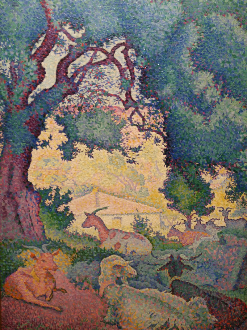 Paesaggio con capre - Henri-Edmond Cross