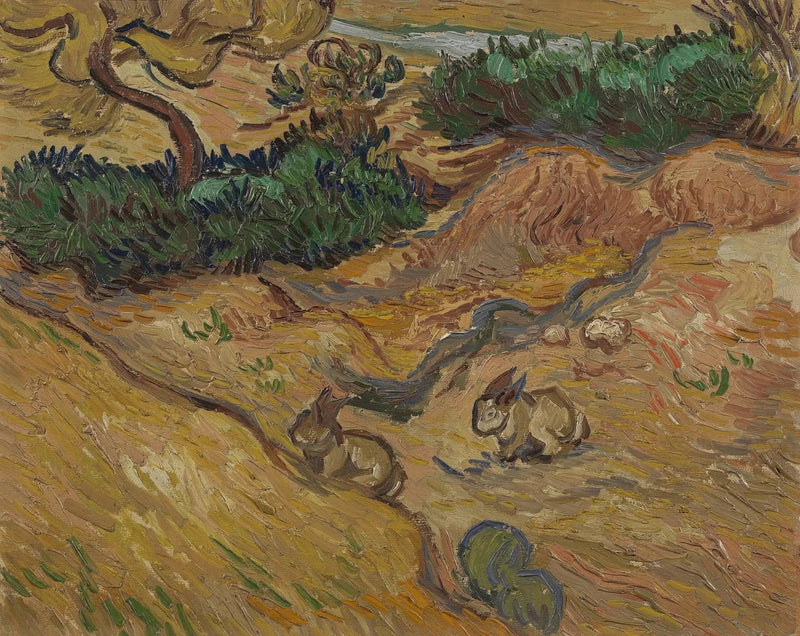 Paesaggio con conigli - Vincent van Gogh