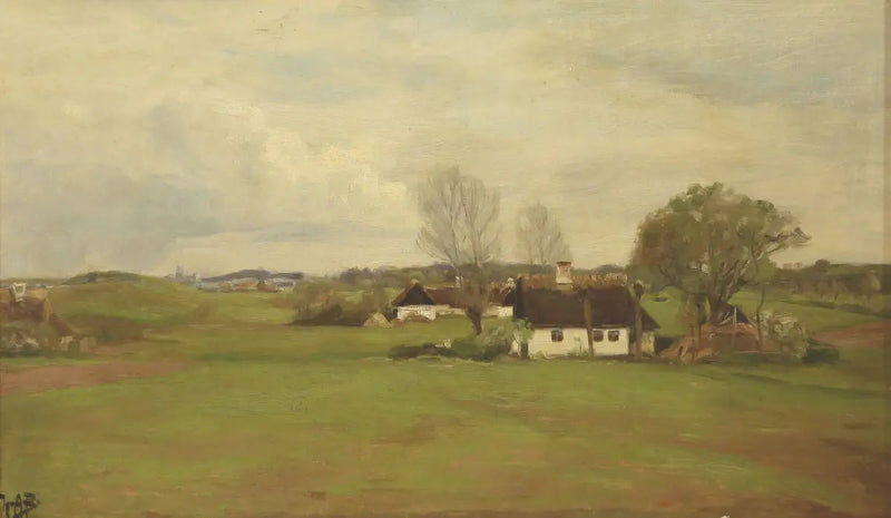 Paesaggio con case - H. A. Brendekilde