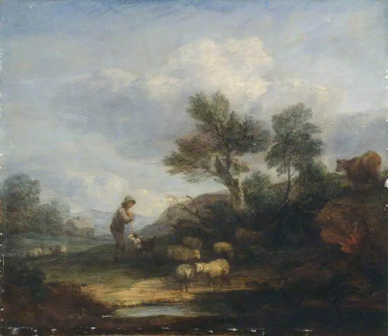 Paesaggio con pecore - Thomas Gainsborough