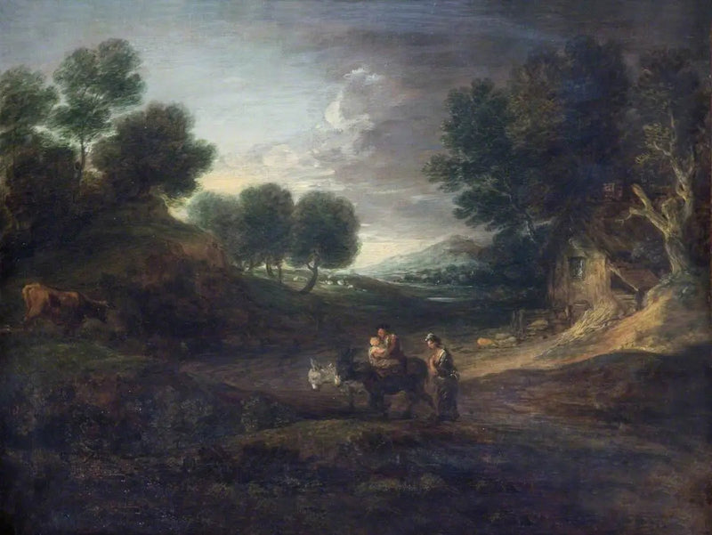 Paesaggio con contadini e asini - Thomas Gainsborough