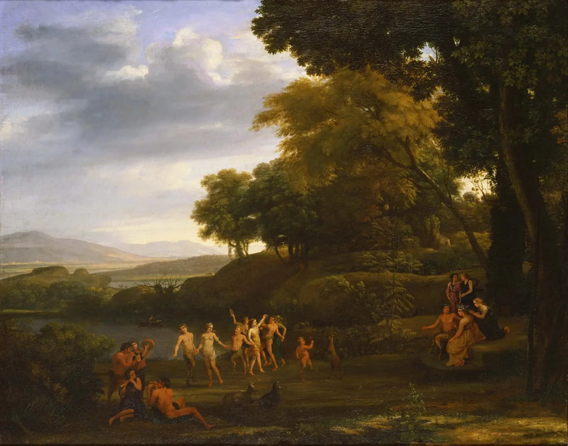 Paesaggio con satiri e ninfe danzanti - Claude Lorrain