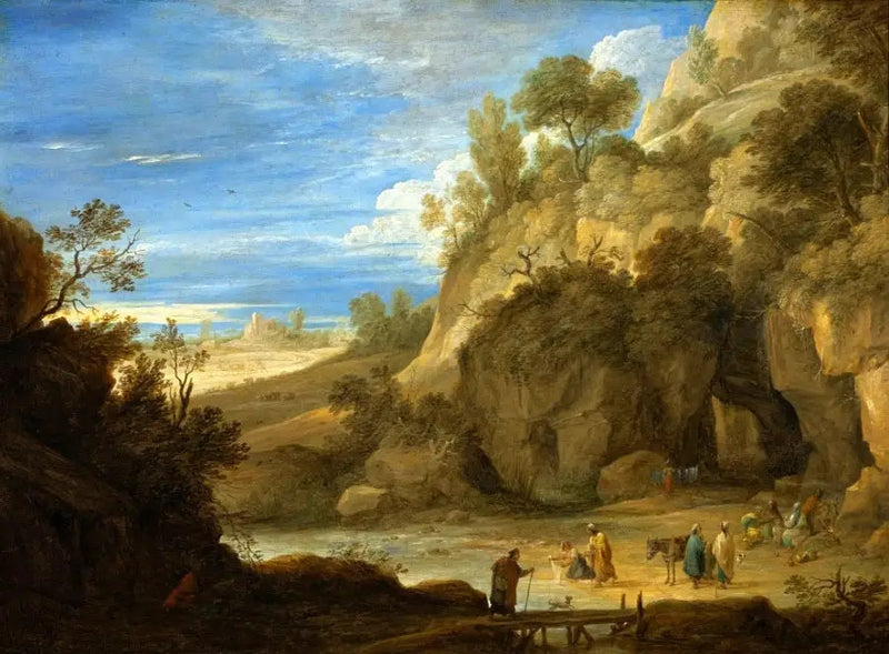 Paesaggio con i zingari. - David Teniers il Giovane