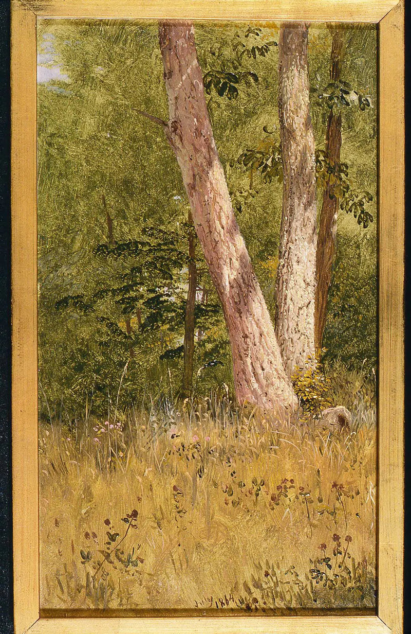 Paesaggio con due alberi - Frederic Edwin Church