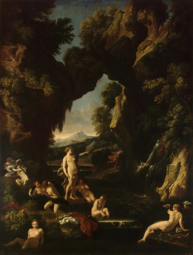 Paesaggio con Diana e Atteone - Nicolas Poussin
