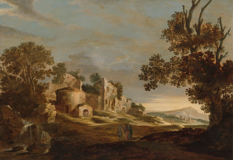 Paysage avec les disciples d'Emmaüs - Carel Cornelisz. de Hooch