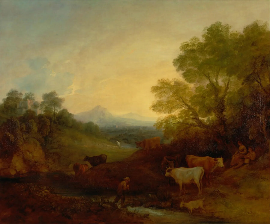 Paesaggio con bestiame - Thomas Gainsborough