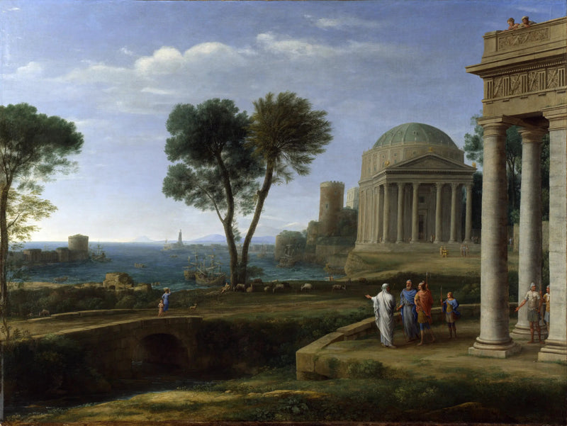 Paesaggio con Enea a Delo - Claude Lorrain