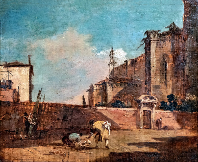 Paesaggio con figura - Francesco Guardi