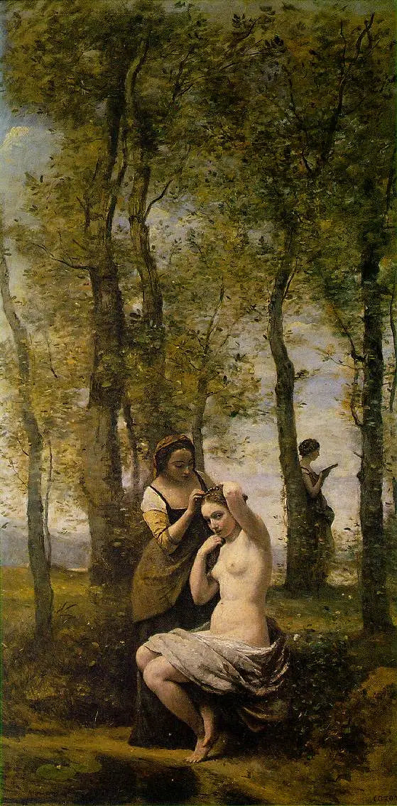 Paysage avec figures - Jean-Baptiste Camille Corot - Alpha Reproduction