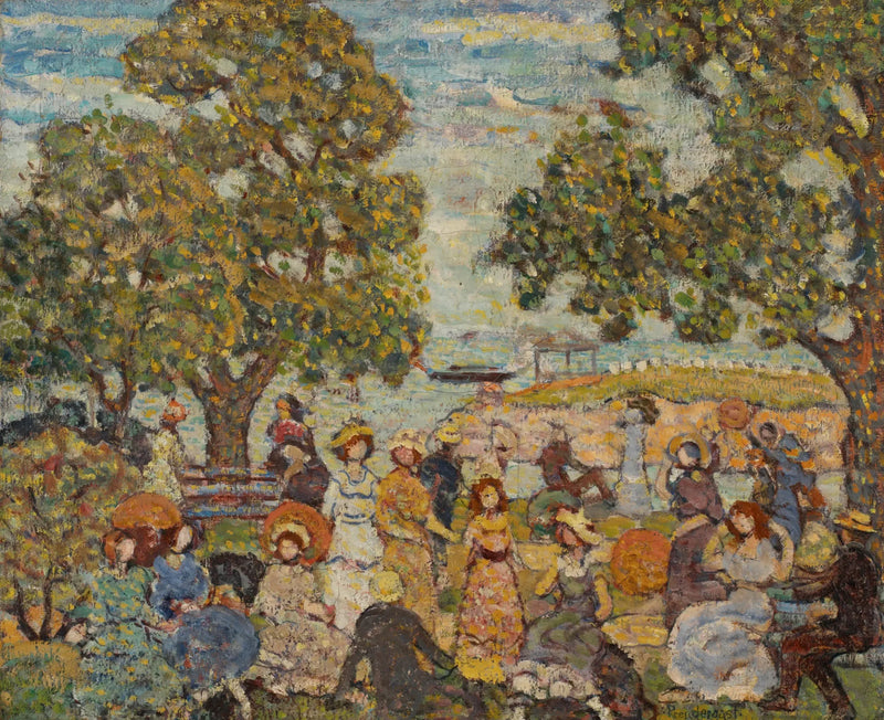 Paesaggio con figure - Maurice Prendergast