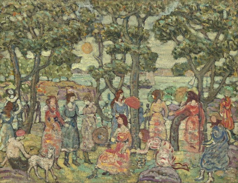 Paesaggio con figure - Maurice Prendergast