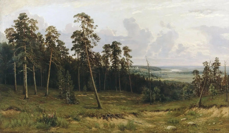 Paesaggio con foresta - Ivan Chichkine