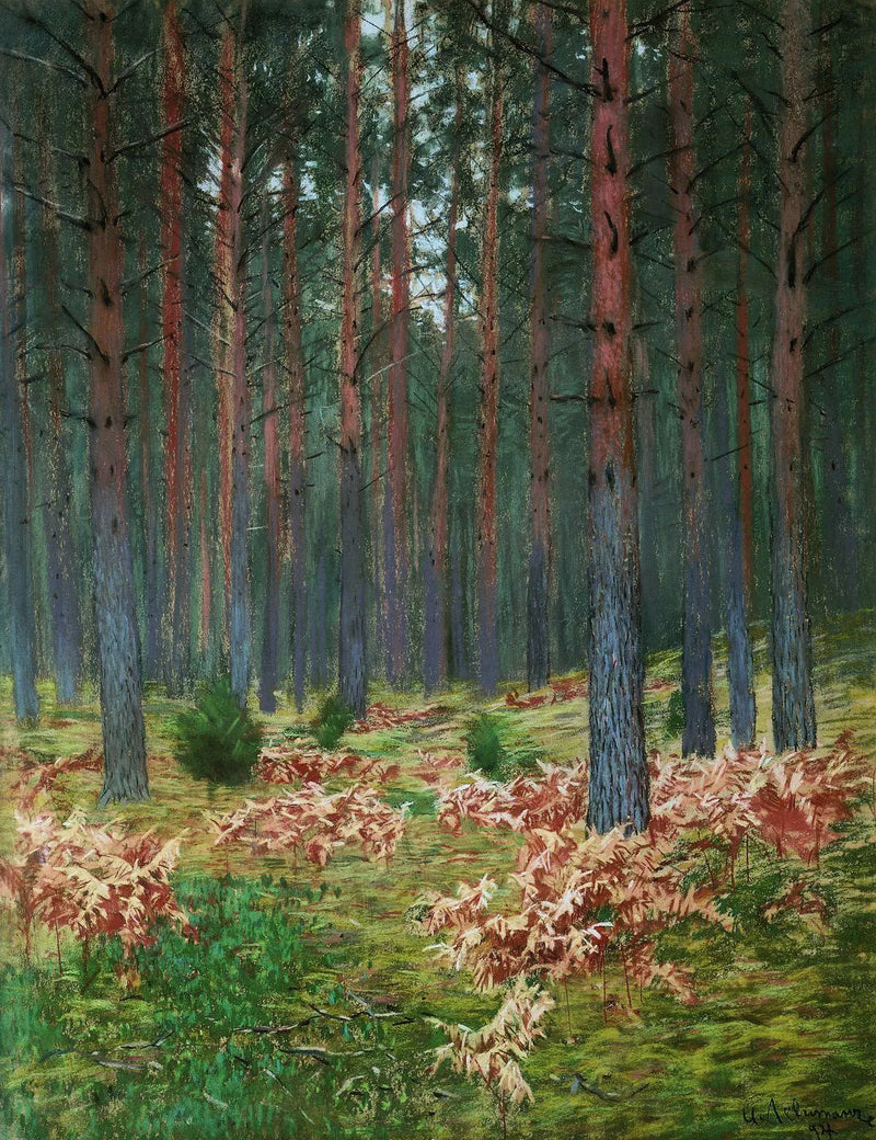 Paesaggio con felci (in autunno) - Isaac Levitan