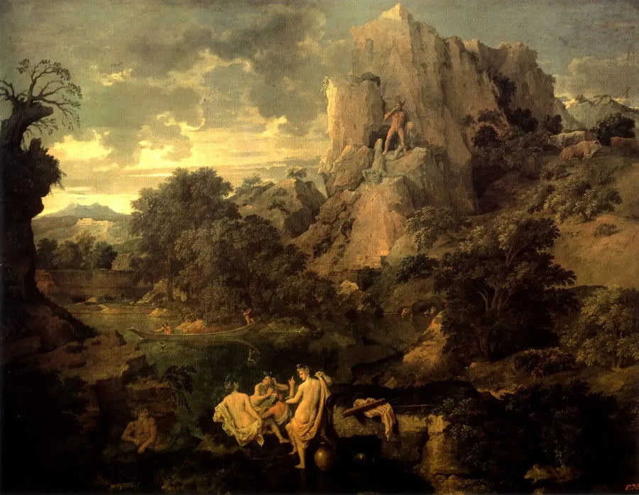 Paesaggio con Ercole e Caco - Nicolas Poussin