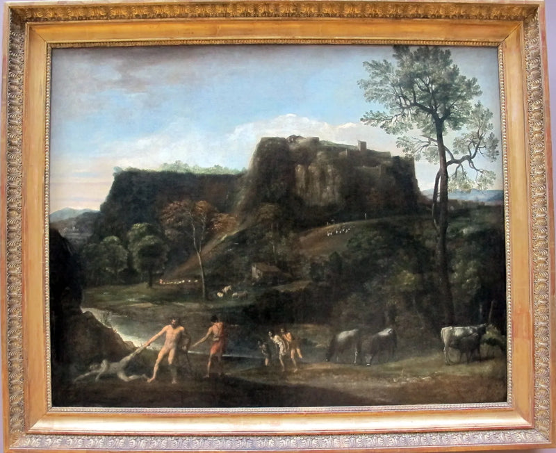 Paesaggio con Ercole che tira fuori Caco dalla sua caverna - Domenichino
