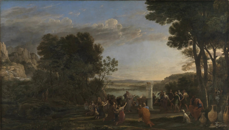 Paesaggio con l'adorazione del vitello d'oro - Claude Lorrain