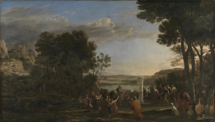 Paesaggio con l'adorazione del vitello d'oro - Claude Lorrain