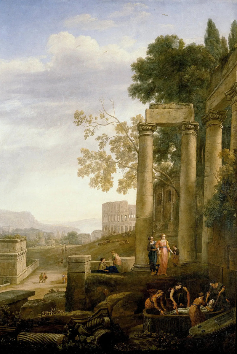 Paesaggio con la sepoltura di Santa Serafia - Claude Lorrain